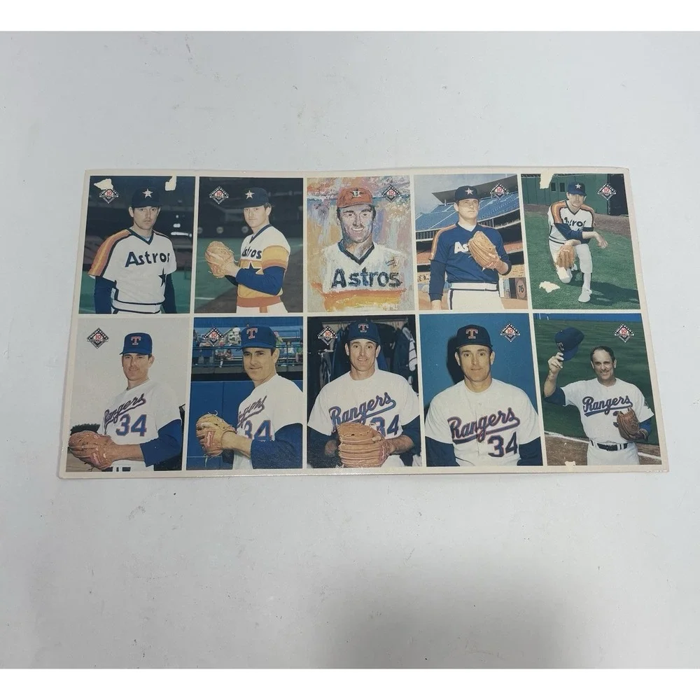 Nolan Ryan 1993 Mothers Cookies Uncut Sheet Of 10 Cards
